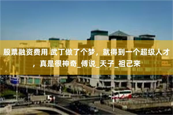 股票融资费用 武丁做了个梦，就得到一个超级人才，真是很神奇_傅说_天子_祖己来