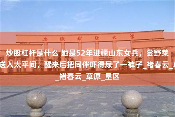 炒股杠杆是什么 她是52年进疆山东女兵，尝野菜中毒后被送入太平间，醒来后把同伴吓得尿了一裤子_褚春云_草原_垦区