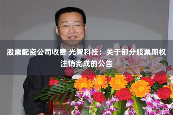 股票配资公司收费 光智科技:关于部分股票期权注销完成的公告